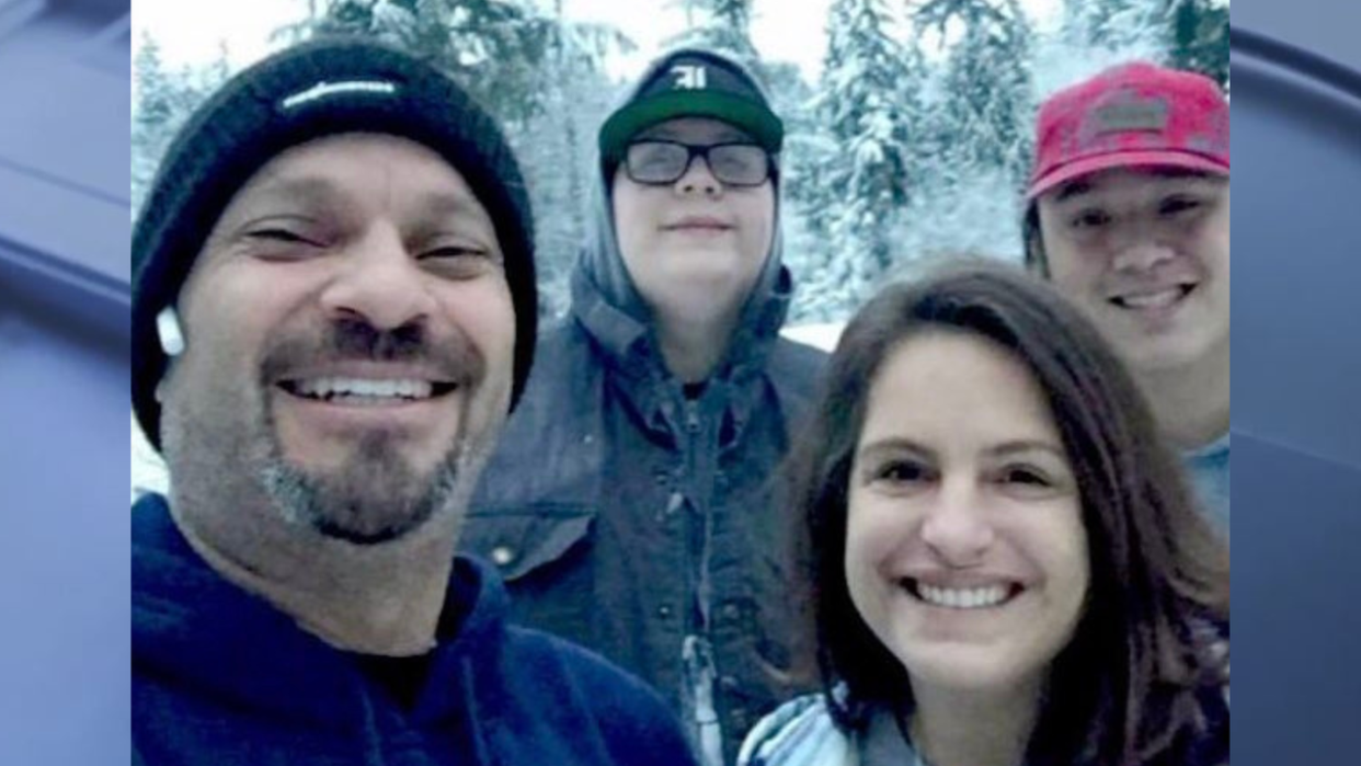 <div>From back to front, left to right: Johnathon Higgins, 16; Hunter Schaap, 16; John Careaga, 43; and Christale Lynn Careaga, 37.</div> <strong>(Family photo)</strong>