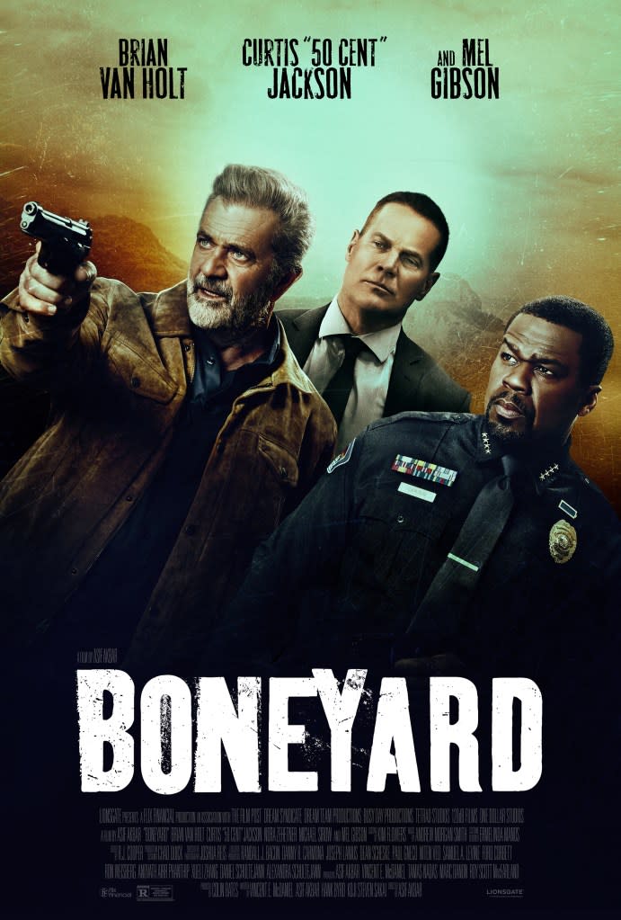 Boneyard Poster Previews Lionsgate’s 50 Cent & Mel Gibson Movie