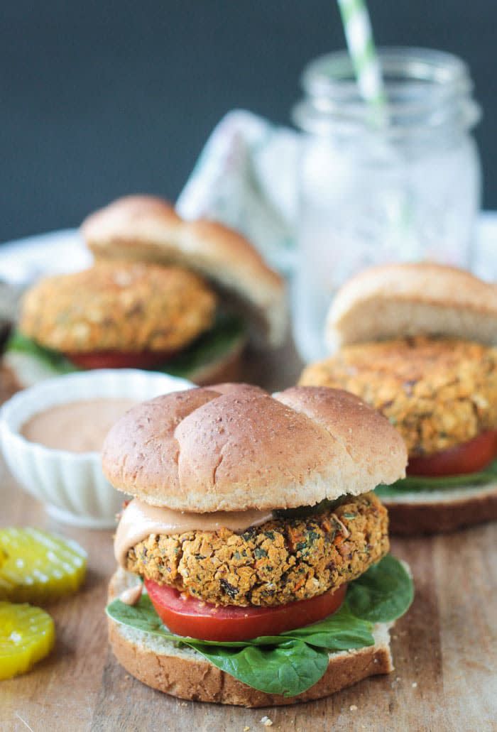 BBQ Kidney Bean Kale Burger