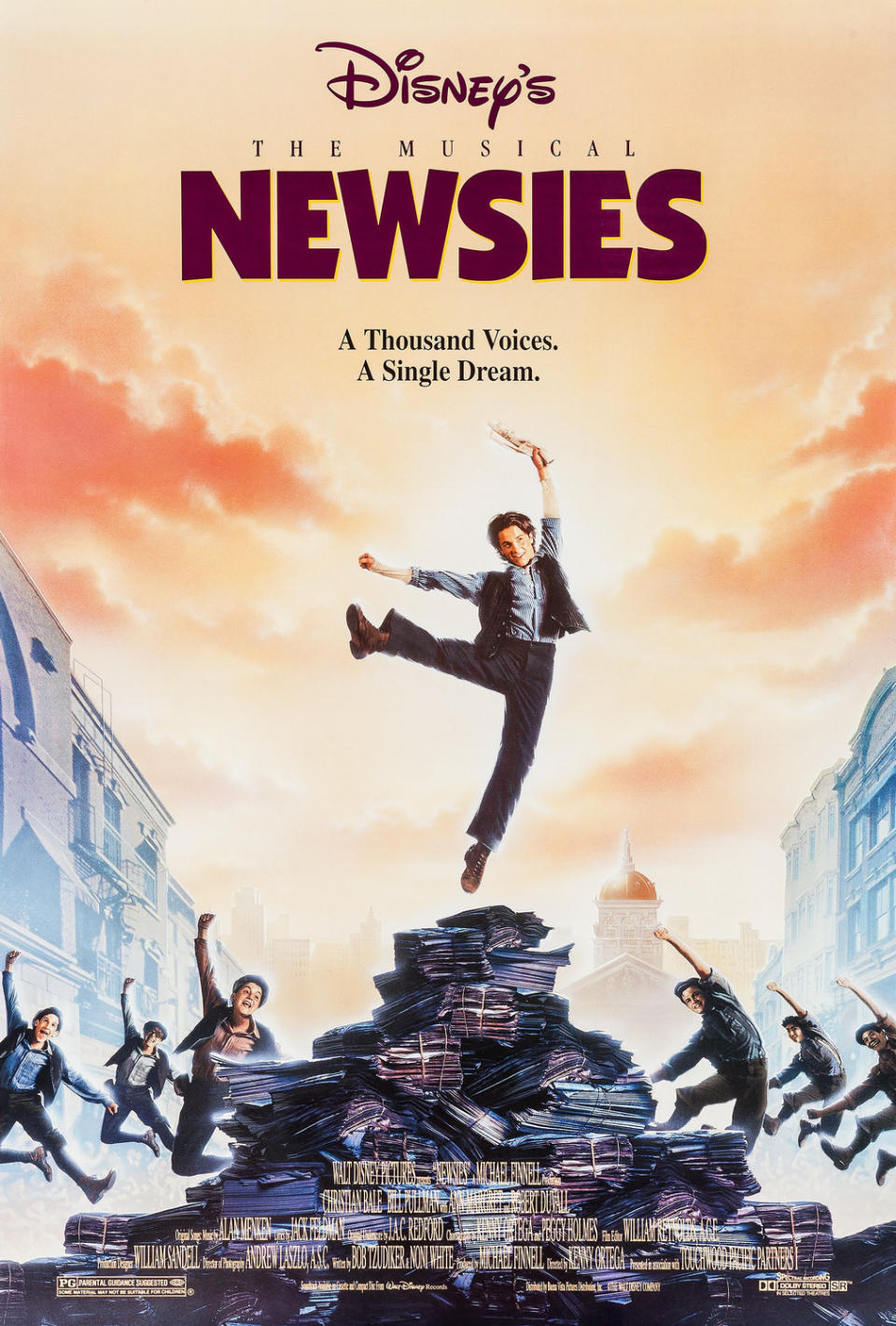 The poster for Newsies. (Disney)