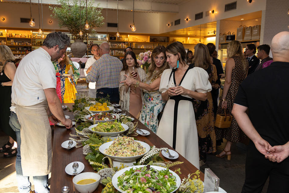 Atmosphere inside Brentwood Country Mart's 75th anniversary celebration in Brentwood on July 25, 2023.