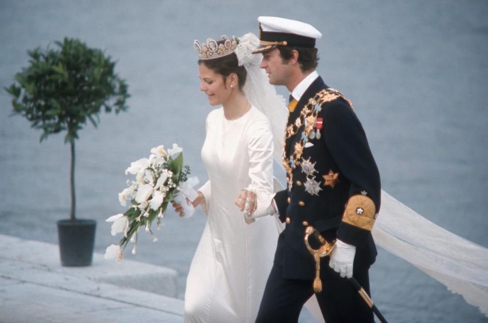 Princess Victoria and Prince Daniel's wedding date held special meaning: it was the same date as Victoria's parents, Queen Silvia and King Carl XVI Gustaf tied the knot in 1976. 