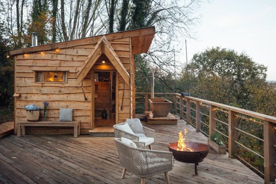 A view of the cabin section of The Hide (Pennard Hill Farm)