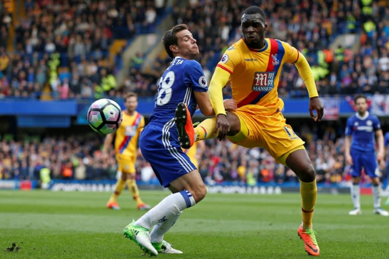 Liverpool are aware of the potential danger posed by Christian Benteke (R), the Palace striker who left Liverpool last year after a disappointing spell on Merseyside