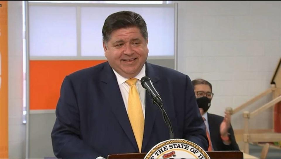 In the wake of a July 4 mass shooting in Highland Park that left seven people dead and dozens more injured, Gov. J.B. Pritzker is calling for a ban at both the state and national levels on military-style assault rifles and high-capacity magazines.