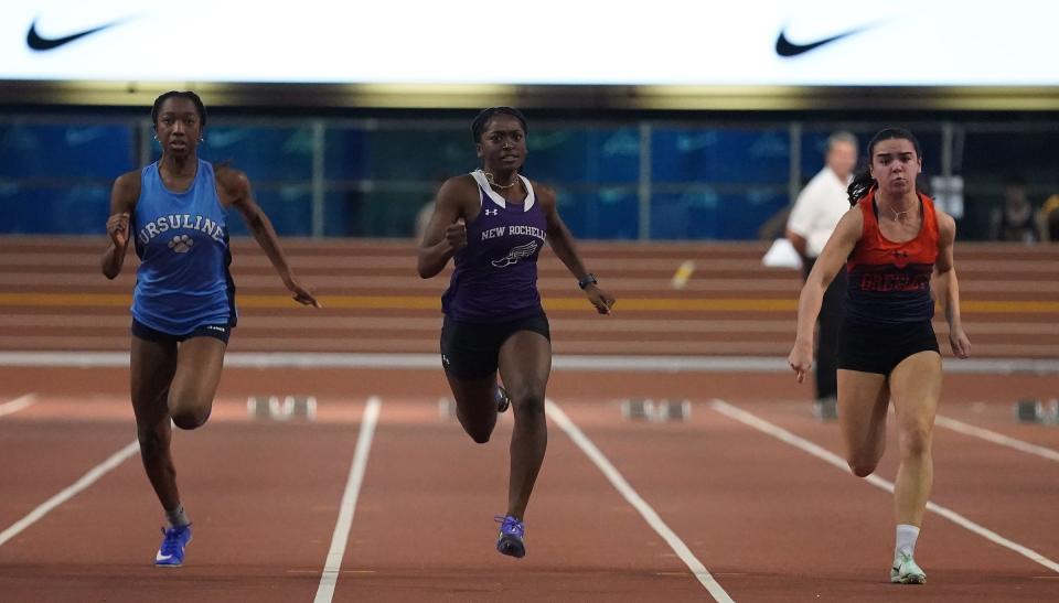 Westchester indoor track championships Greeley boys, New Rochelle