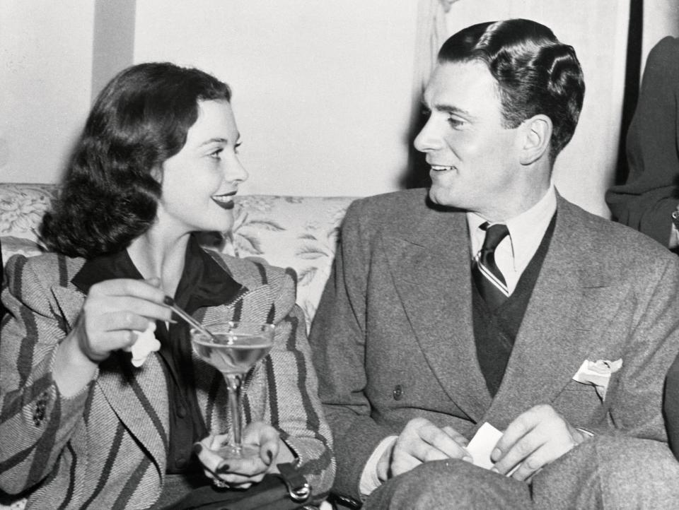 Laurence Olivier (right) stayed at the hotel several times, including during his separation from Vivien Leigh (left).
