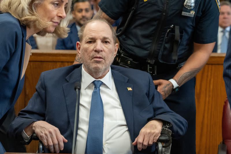 Former film producer Harvey Weinstein appears at Manhattan Criminal court