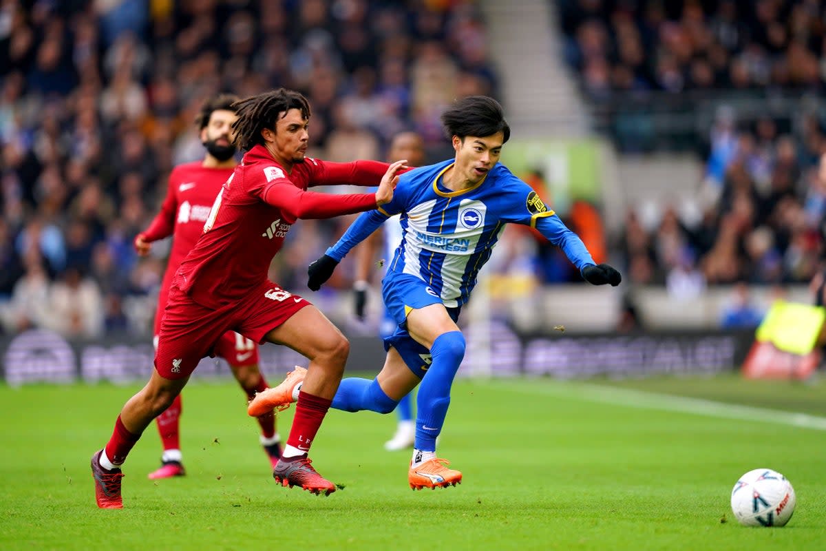 Kaoru Mitoma scored the winner for Brighton (John Walton/PA) (PA Wire)