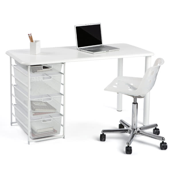 Elfa Mesh Desk Container Store Office Sale