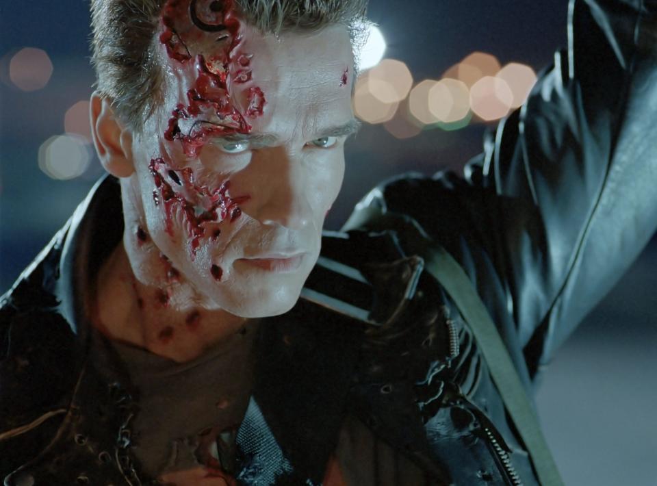 Arnold Schwarzenegger was the reprogrammed good-guy T-800 in "Terminator 2: Judgment Day."