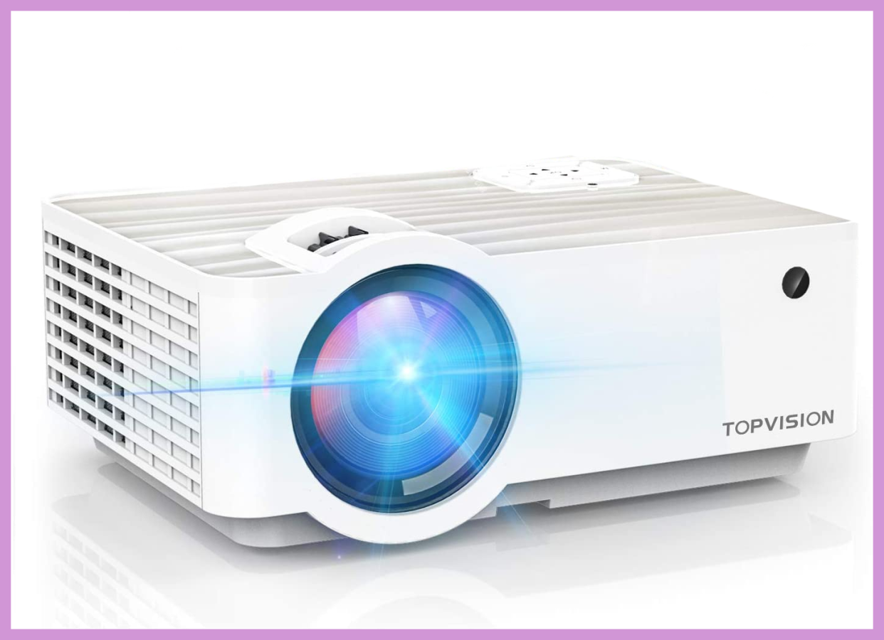 TopVision T6 Digital Projector in white. (Photo: Amazon)