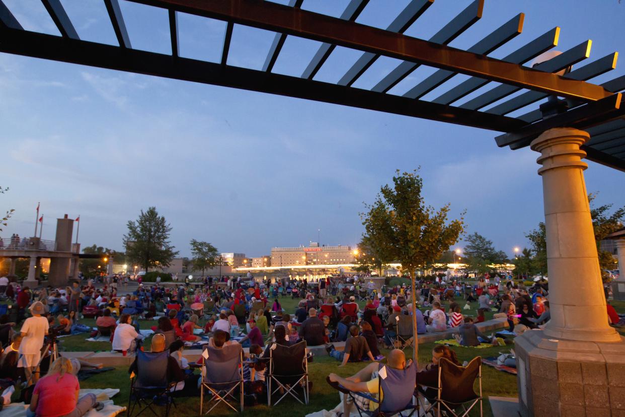 Gatherings at Shattuck Park in downtown Neenah are part of the community's fabric.