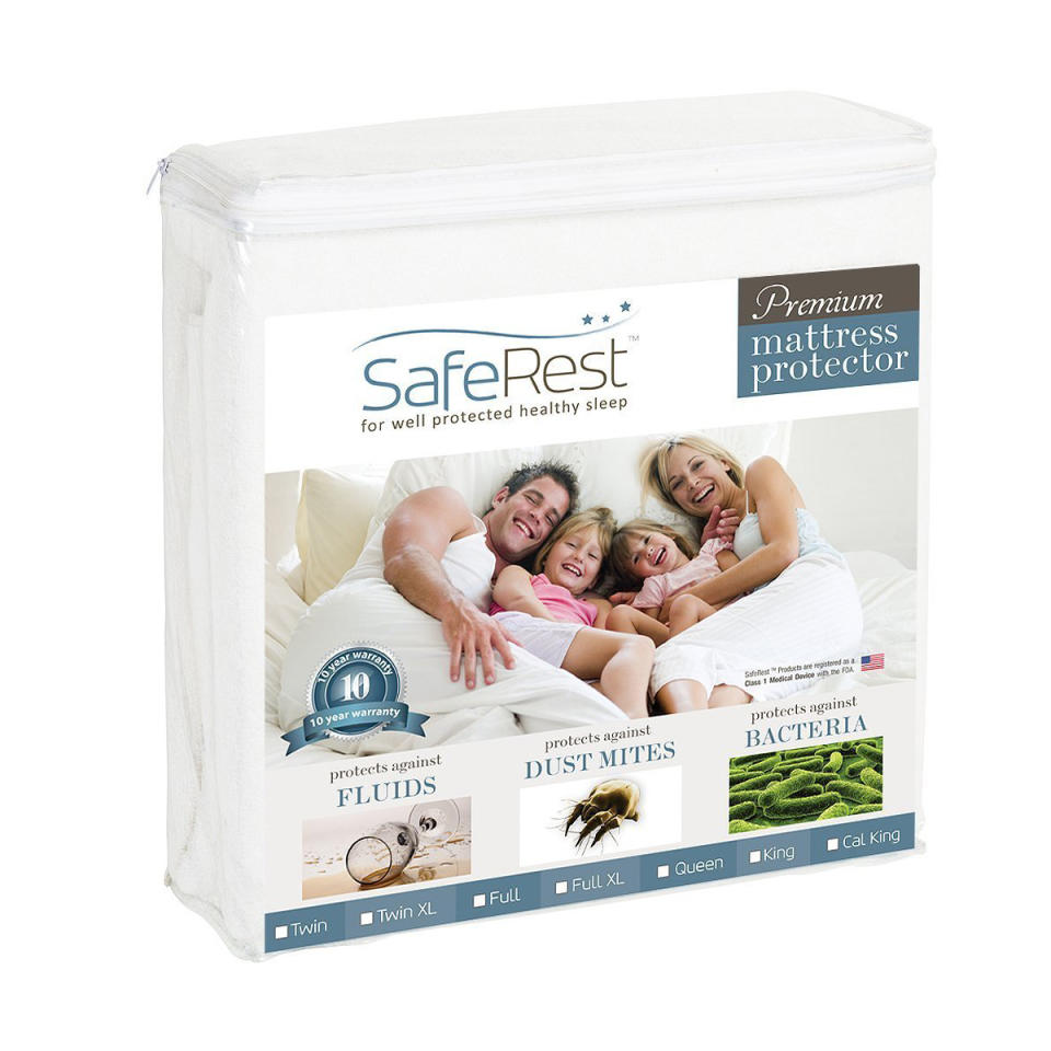 SafeRest Queen Premium Hypoallergenic Waterproof Mattress Protector