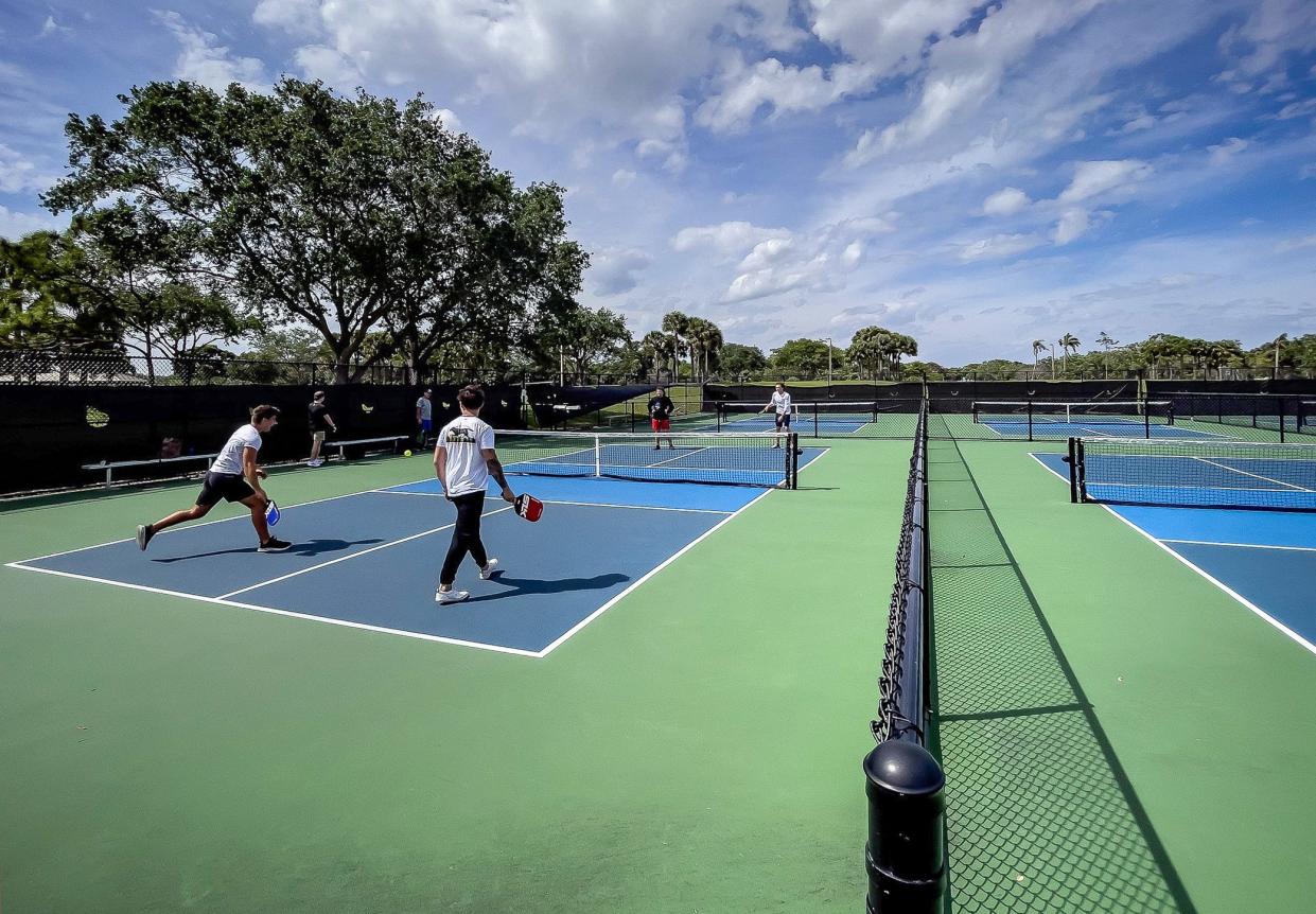 South County Regional Park pickleball courts are operated by Palm Beach County.