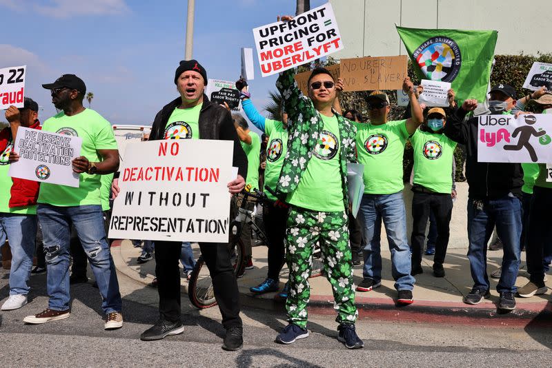 Uber, Lyft and DoorDash drivers strike in Los Angeles