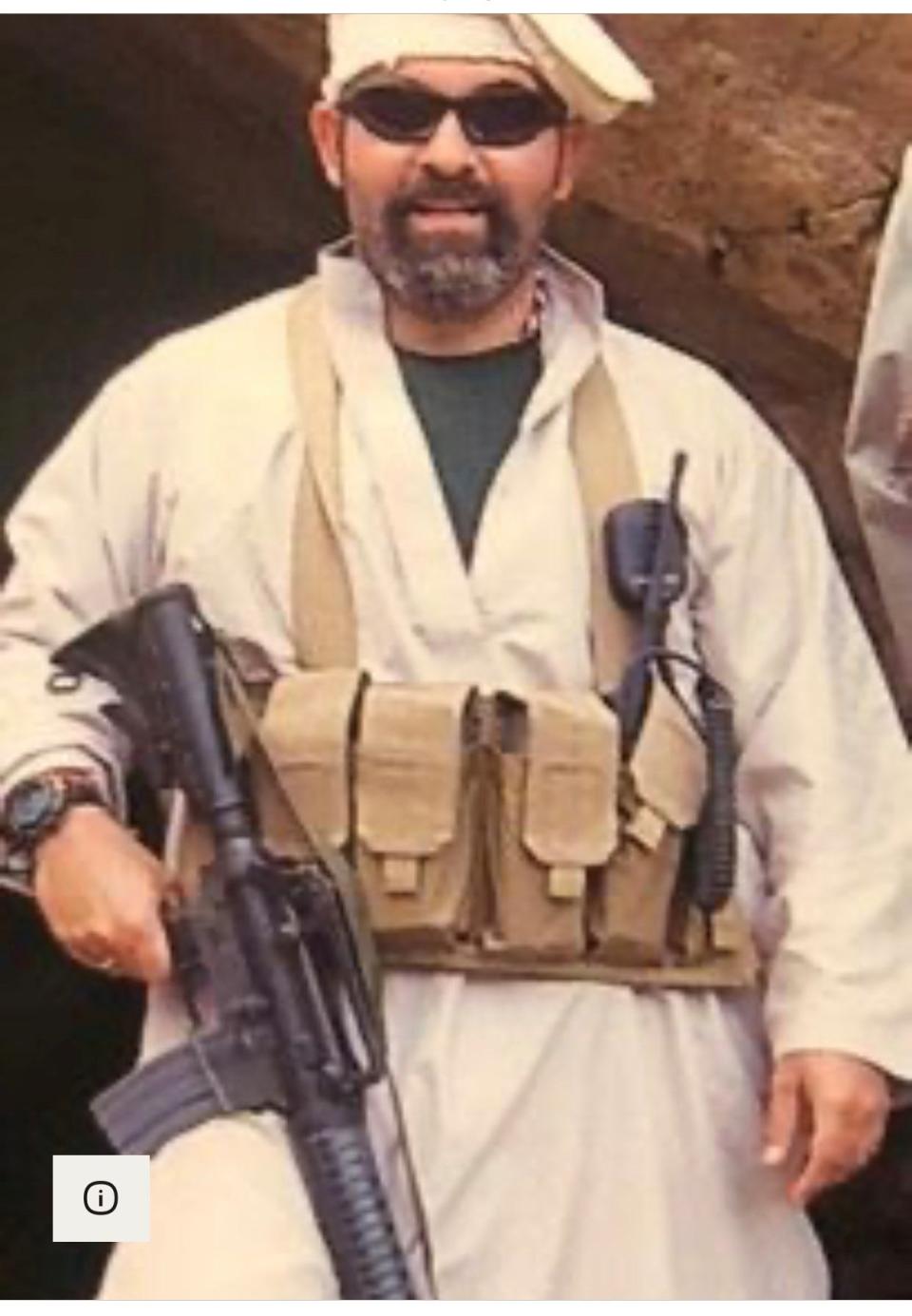 Marc Polymeropoulos in Afghanistan in 2011. The retired CIA officer said he first began experiencing symptoms of Havana Syndrome in a Moscow hotel room in 2017.