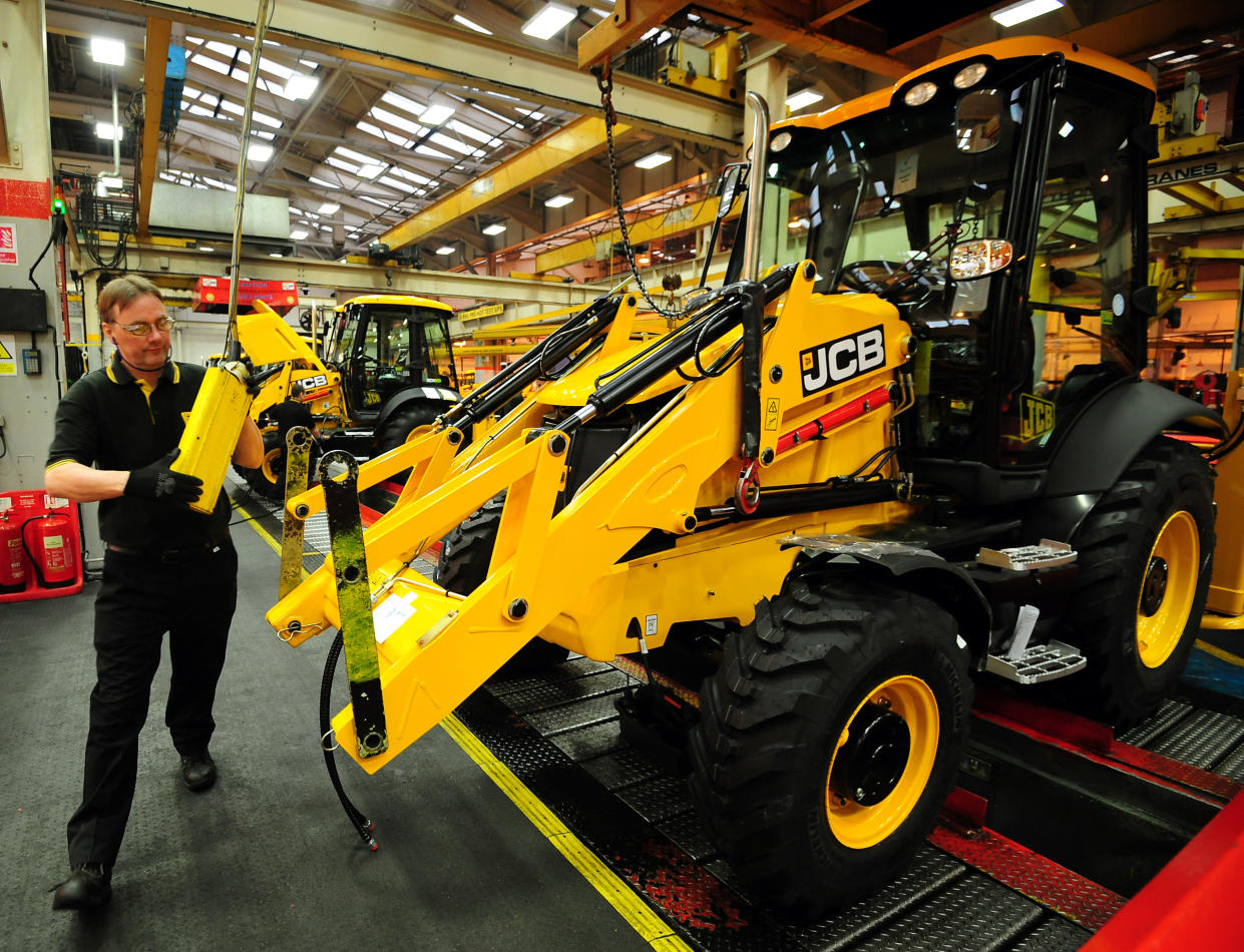 General view of JCB's factory in Rocester, Staffordshire. JCB announced today plans to invest £150 million to expand its operations in Staffordshire and create an additional 2.500 jobs by 2018.