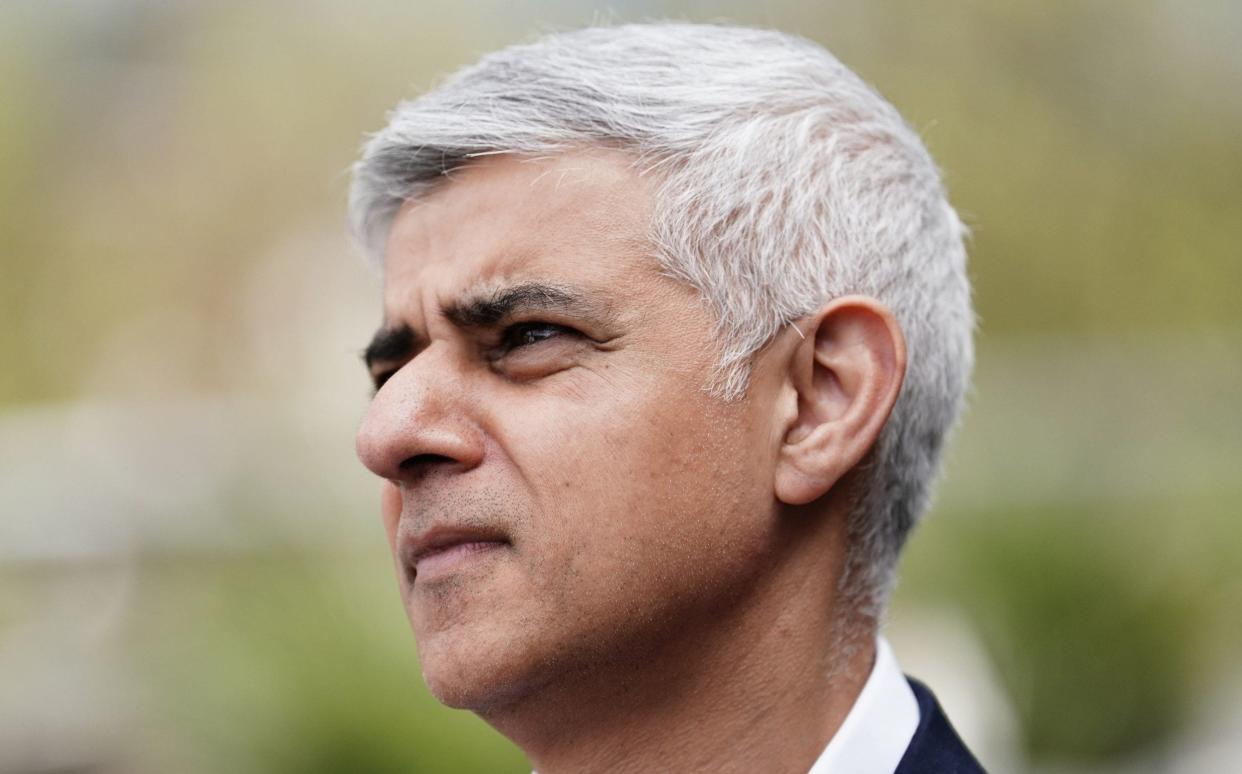 Mayor of London Sadiq Khan during a visit to the specialist operations room at the Metropolitan Police Central Communications Command in London - Jordan Pettitt/PA