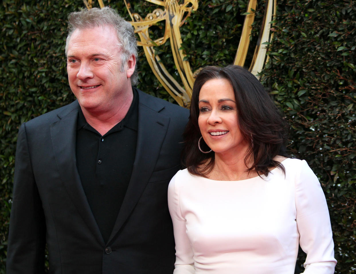 David Hunt, pictured with wife Patricia Heaton in 2016, was accused of inappropriately touching a female writer on the set of Carol's Second Act. (Photo: David Livingston/Getty Images)