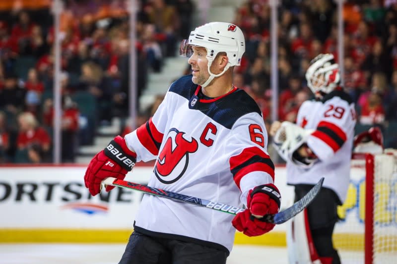 FILE PHOTO: NHL: New Jersey Devils at Calgary Flames