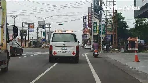 斗六少年所搭乘救護車。