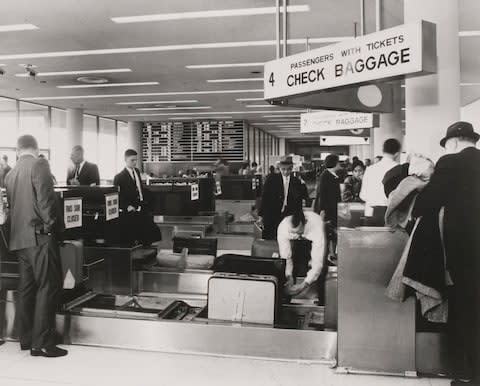 Checking in luggage at old LAX - Credit: Los Angeles World Airports