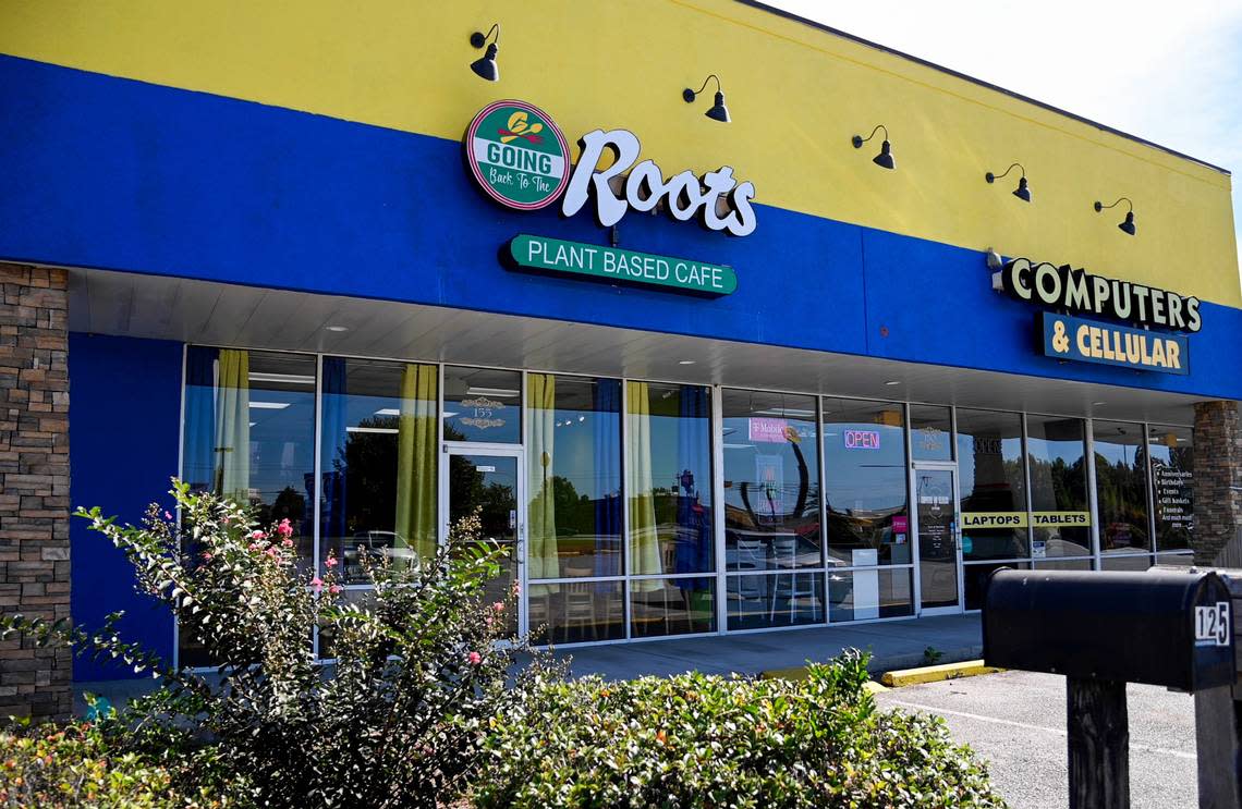 Roots Plant Based Cafe at 100 Hamilton Pointe Drive, Suite 155, in Byron.