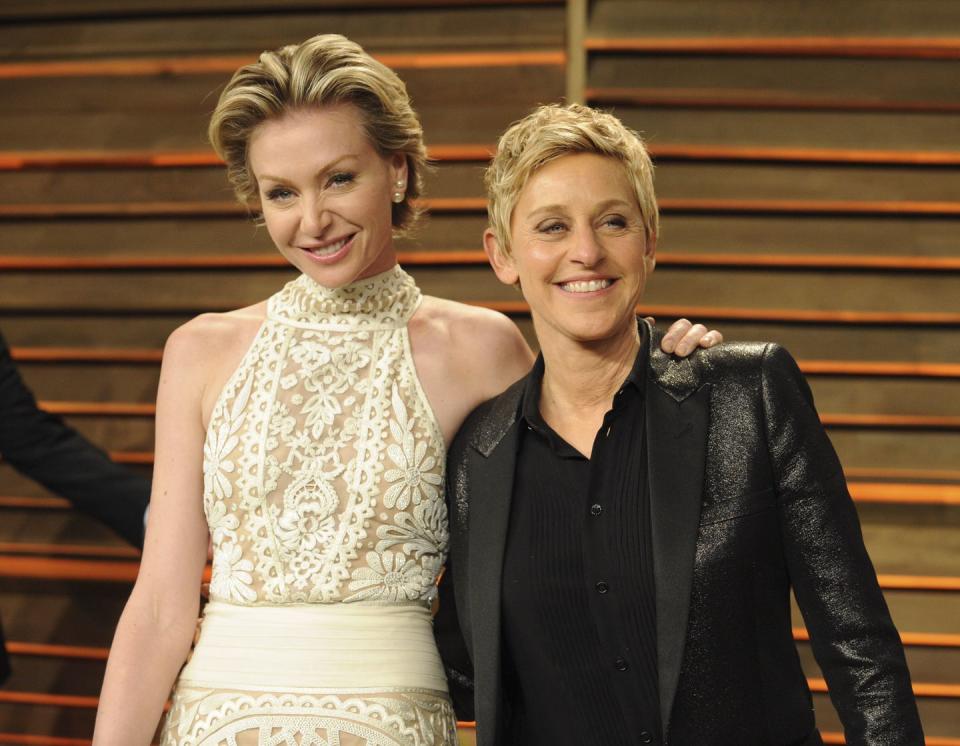 Portia de Rossi and Ellen DeGeneres