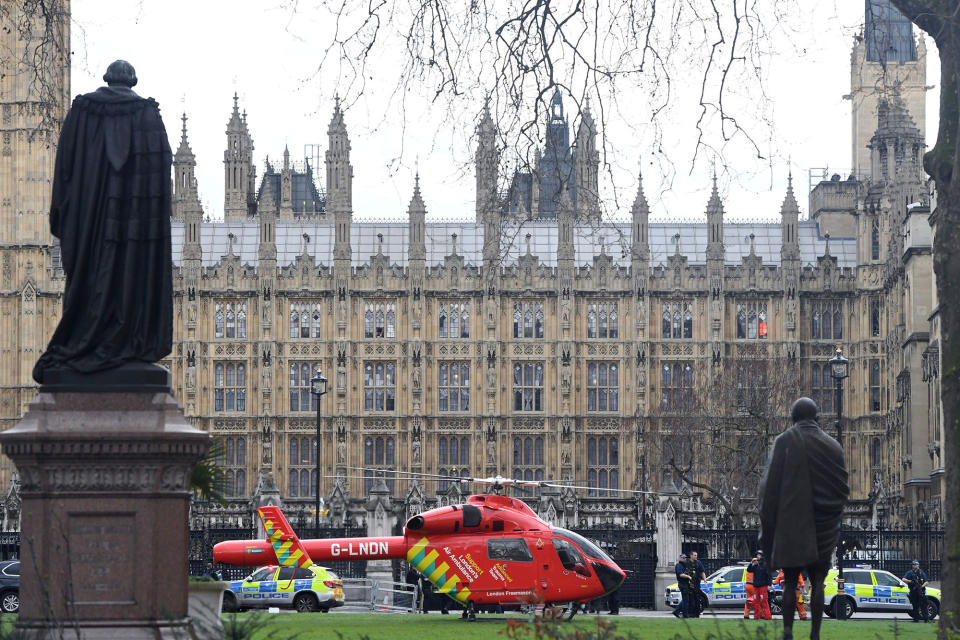 Attack outside the Houses of Parliament in the UK