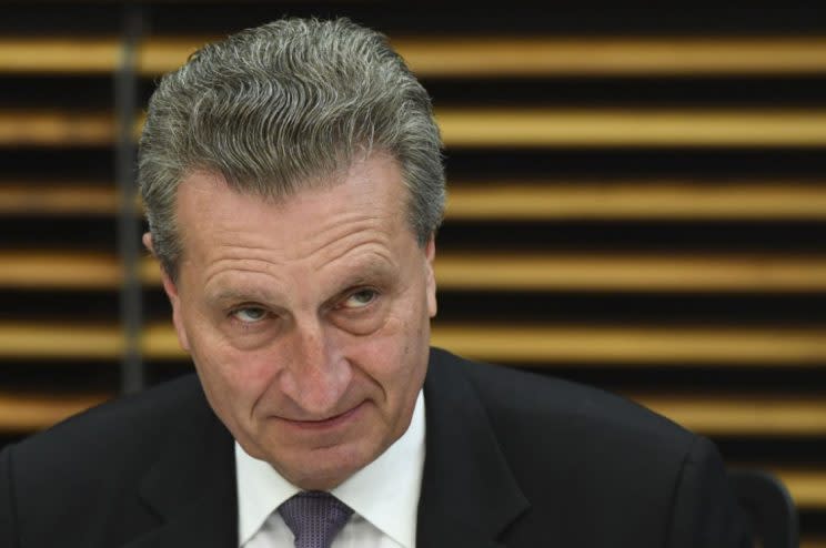 European Commissioner Gunther Oettinger (Rex) 