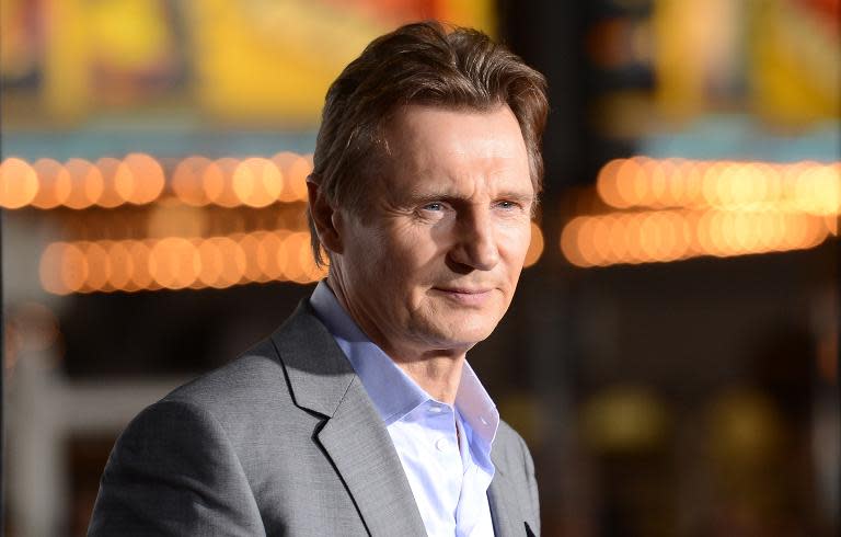 Liam Neeson at the premiere of "Non-Stop" in Westwood, California on February 24, 2014