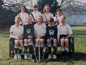 <p>Posing with her hockey teammates at St. Andrew's School in Pangbourne, Berkshire, the school she attended from 1986 to 1995.</p>