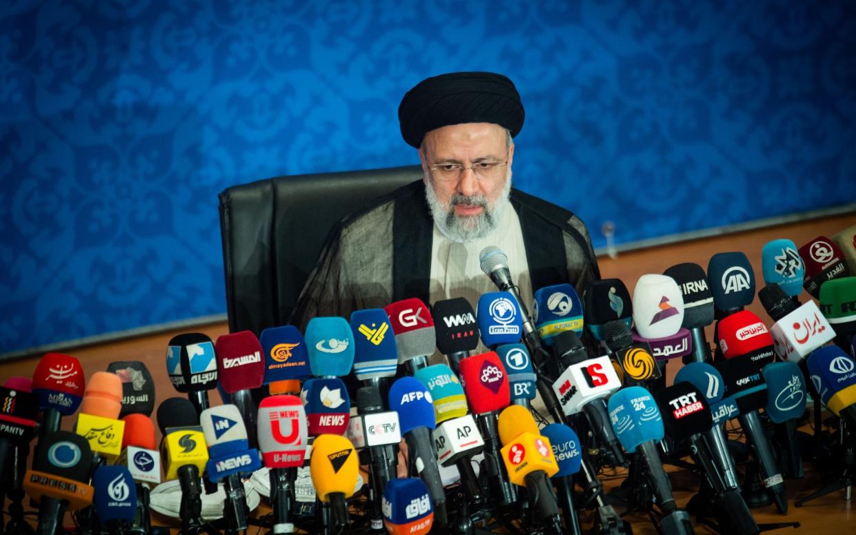 Ebrahim Raisi, Iran's president, holds his first news conference following his victory - Ali Mohammadi /Bloomberg 