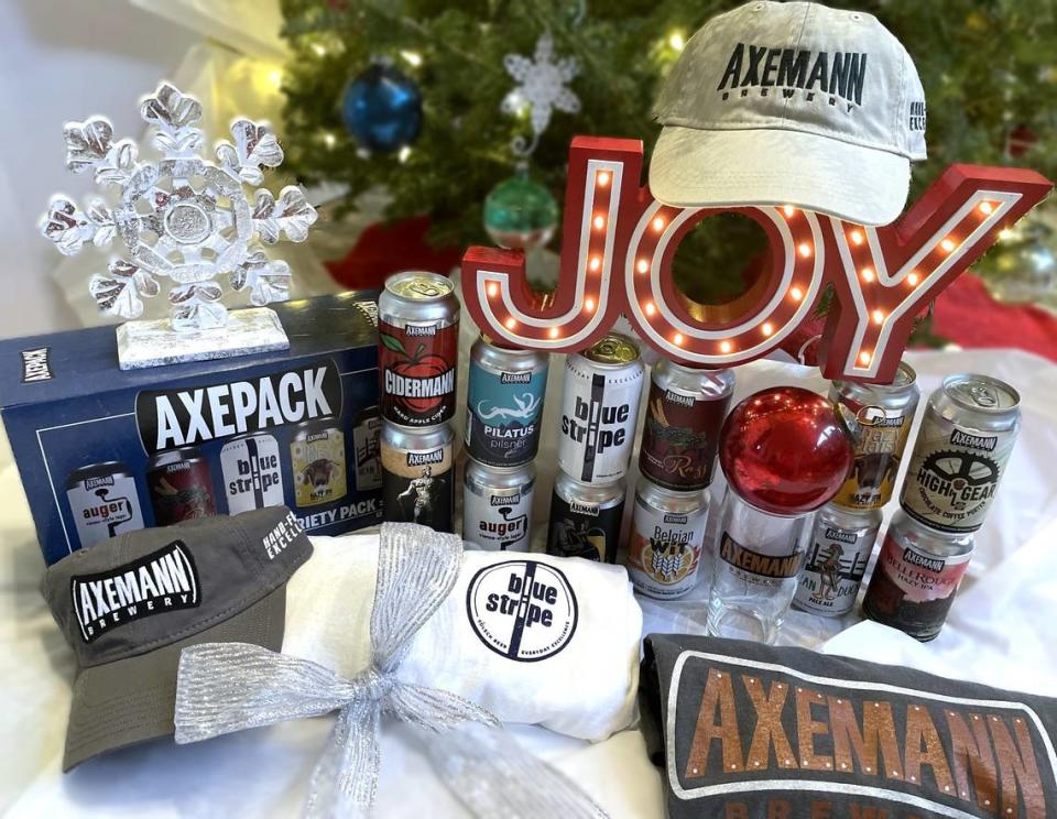 Axemann Brewery offers locally brewed beers and merch for the holiday season.