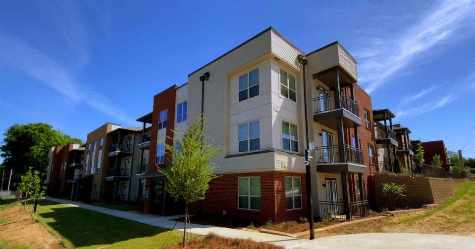 The Housing Authority of Columbus, Georgia, Columbia Residential, and MercyMed of Columbus hosted a ribbon-cutting ceremony and celebration Tuesday morning for The Banks at Mill Village, a new 102-unit mixed-income housing development in Columbus, Georgia. 04/18/2023