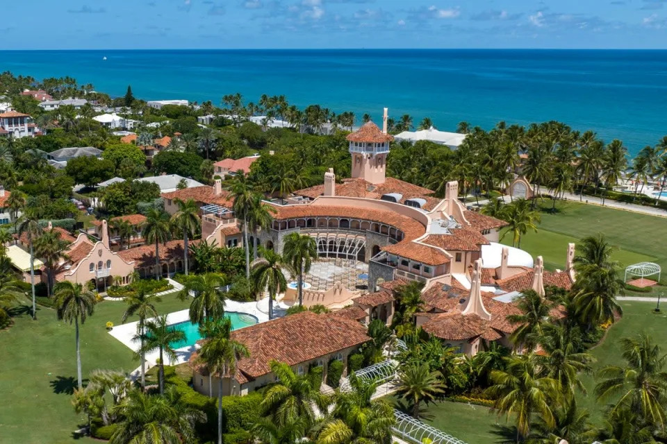 Mar-a-Lago à Palm Beach, en Floride.  (Copyright 2022 The Associated Press. Tous droits réservés)