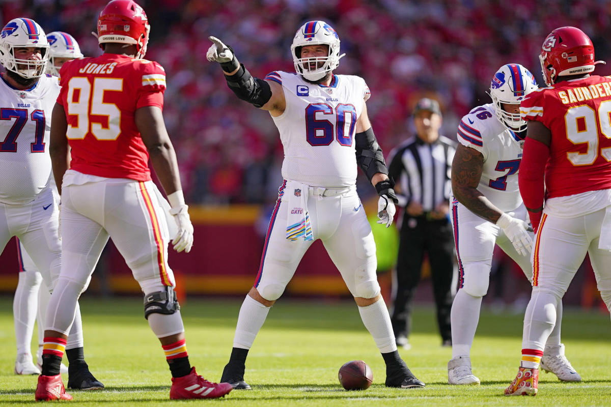 Bills' Mitch Morse is in concussion protocol ahead of Bears matchup