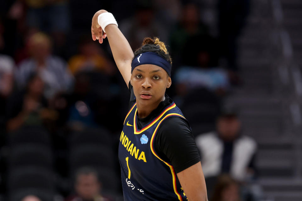 Drafting NaLyssa Smith with the No. 2 overall pick in 2022 was the first step for the Indiana Fever to move out of the bottom of the WNBA standings. (Photo by Steph Chambers/Getty Images)