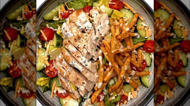 chicken Pittsburgh salad in bowl