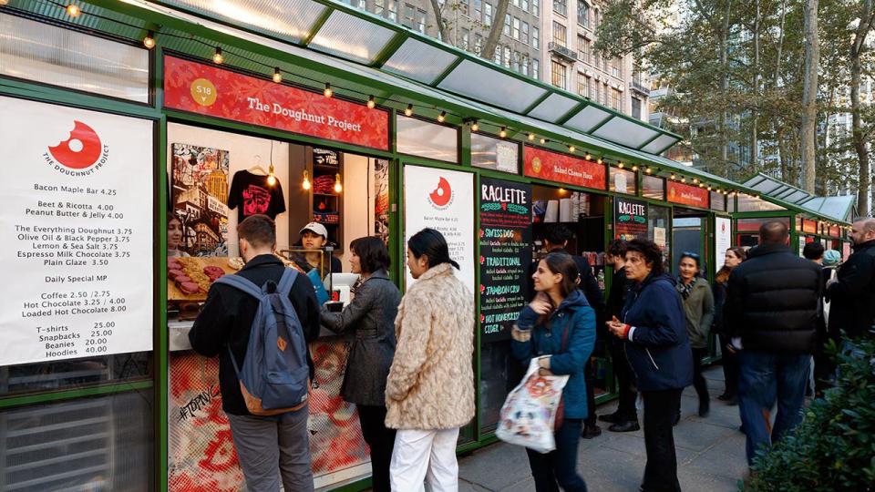 5) Stop by the Winter Village at Bryant Park