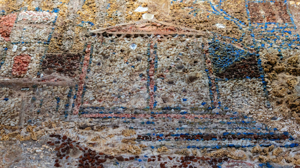 Archaeologists think the luxurious house on Rome's Palatine Hill where the mosaic was found was built in the second century B.C.