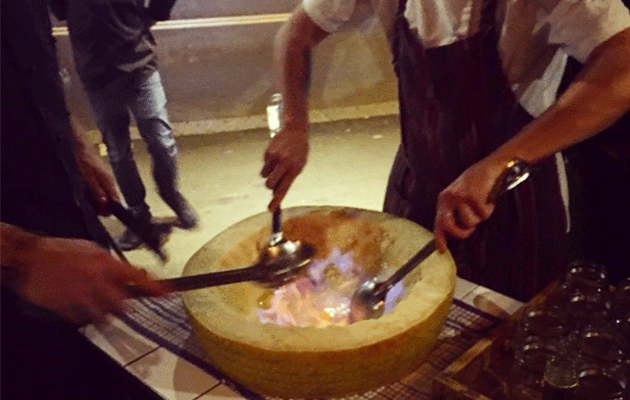 The flaming wheel in action at SMC. Photo: Instagram