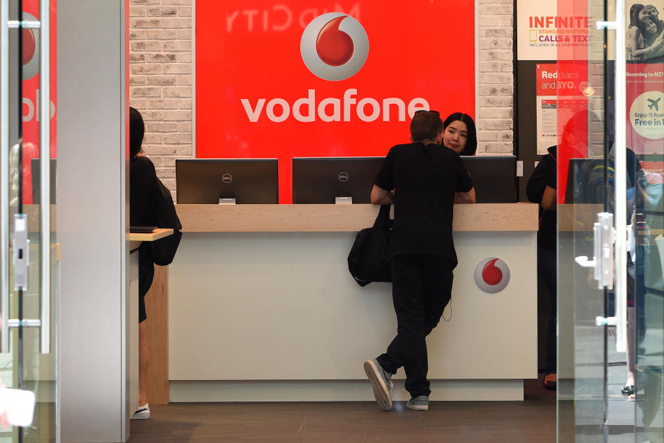 Some Vodafone customers can expect a call about a refund. (AAP Image/Dan Himbrechts)