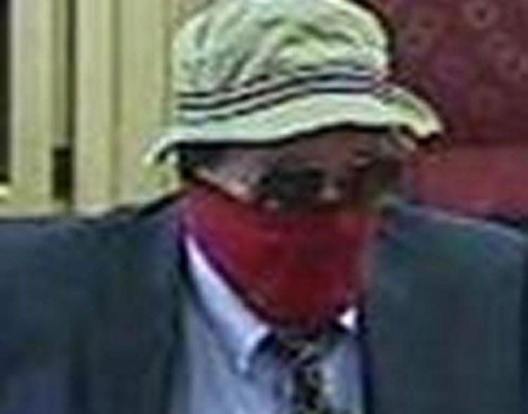 A surveillance still of the “Straw Hat Bandit” who authorities identified as Richard Boyle of Doylestown. “He blew it,” said Nino Tinari, Boyle's defense lawyer at his federal trial, where he insisted on taking the stand in his own defense. “I told him absolutely not, don’t take the stand. But, see, he’s smart, he’s smarter than everyone. I mean, he is a bright guy, but he walked himself right into jail."