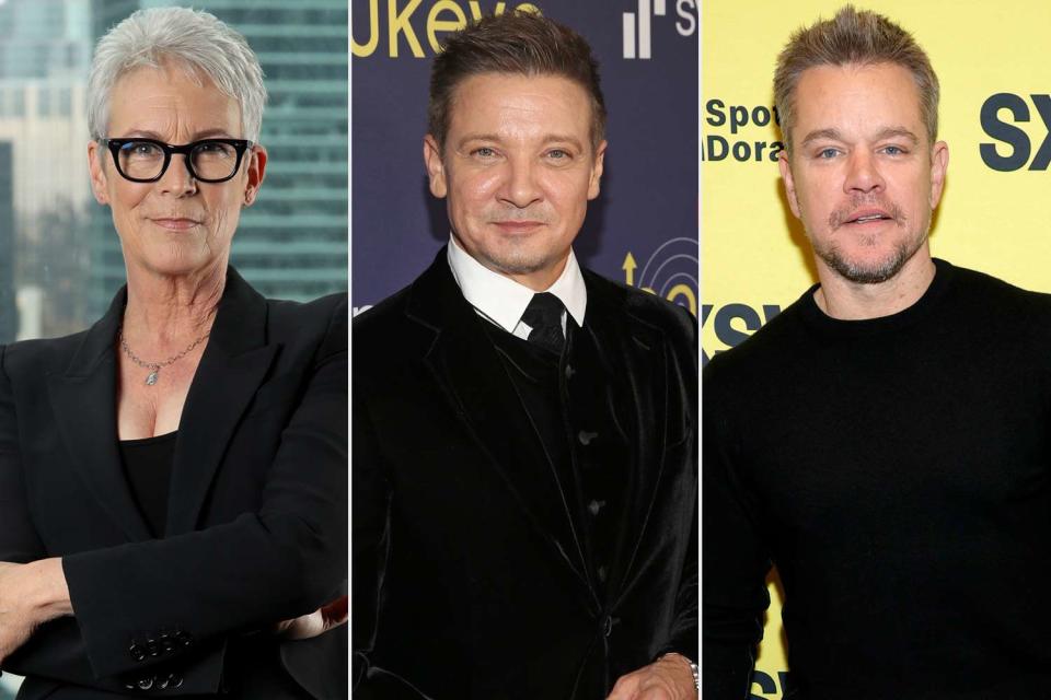 <p>Rich Polk/Getty; Jesse Grant/Getty; Frazer Harrison/Getty</p> Jamie Lee Curtis, Jeremy Renner, Matt Damon