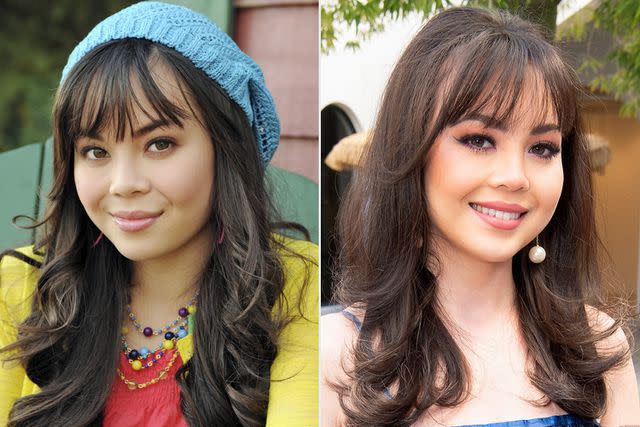 <p>John Medland/Disney Channel via Getty; Michael Bezjian/Getty</p> Anna Maria Perez De Tagle in Camp Rock and in 2023