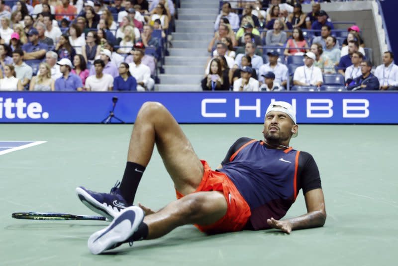 Nick Kyrgios said he no longer wants to play tennis, but plans to compete for another one to two years. File Photo by John Angelillo/UPI