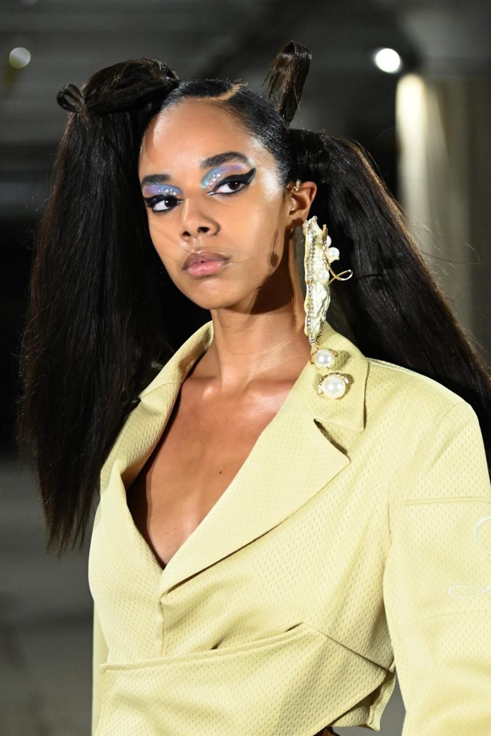 Bedazzled Hair and Makeup Trend