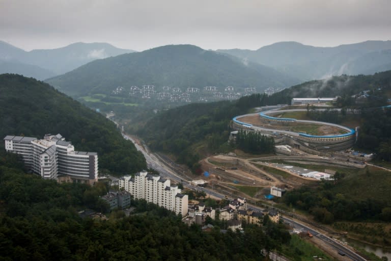 Alpensia sliding center in Pyeongchang